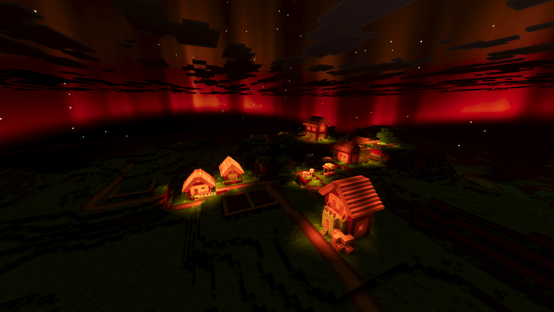 Village Aerial Aurora