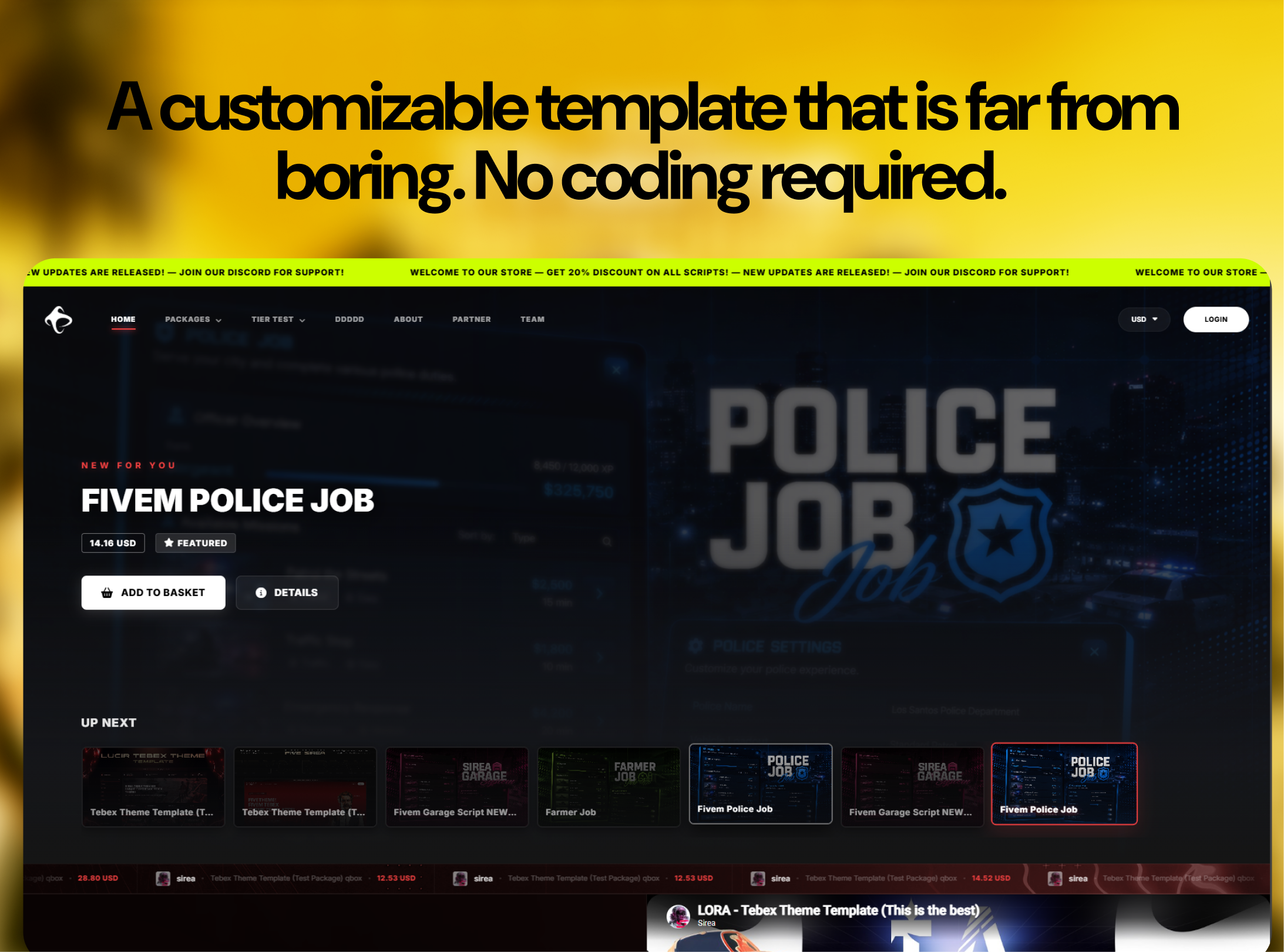 Tebex Theme Template FiveM