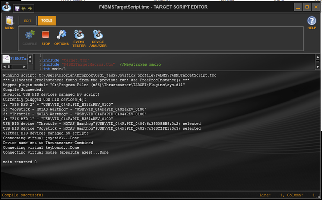 TARGET script finished
