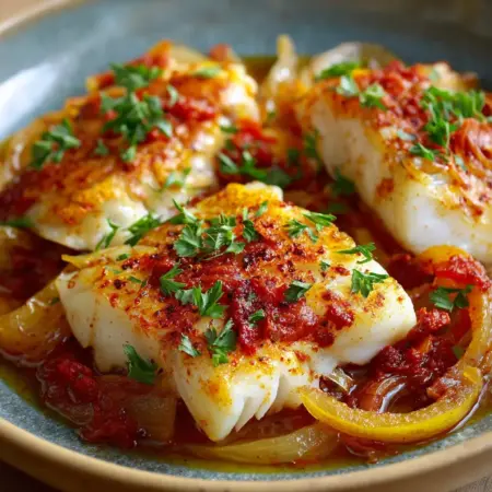 Baked Cod with Paprika