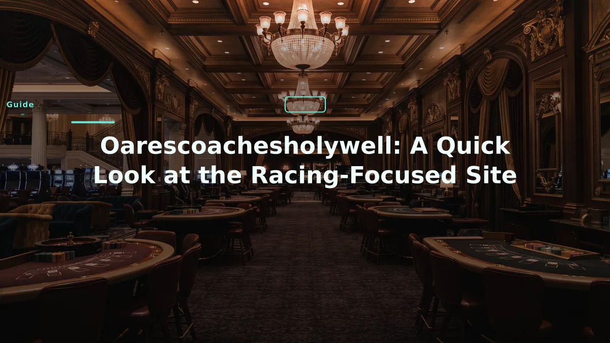 Oarescoachesholywell: A Quick Look at the Racing-Focused Site