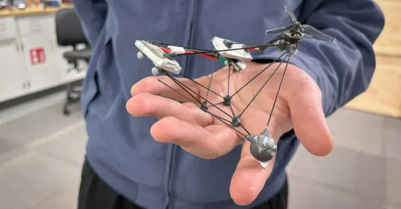 Spinning Drone Uses Illusion to Disappear