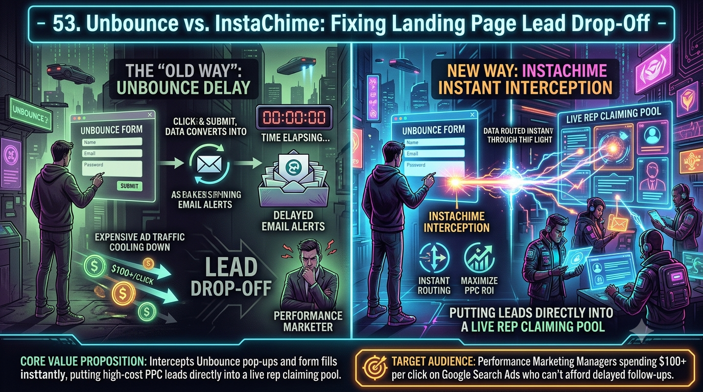 Unbounce vs. InstaChime: Fixing Landing Page Lead Drop-Off cover image
