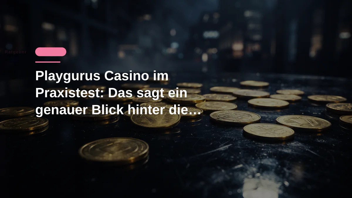 Playgurus Casino im Praxistest: Das sagt ein genauer Blick hinter die Kulissen