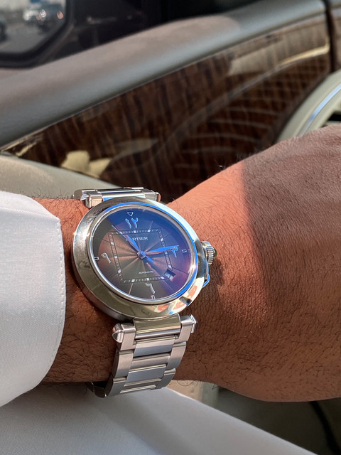 New Cartier Pasha Green indian dial 
