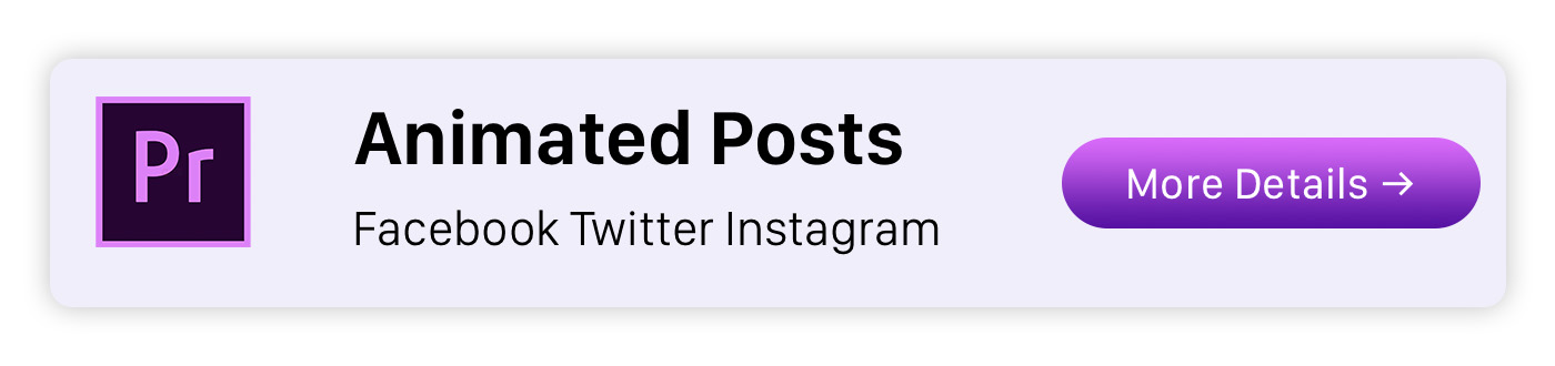 Facebook Twitter Instagram - Animated Posts - 1