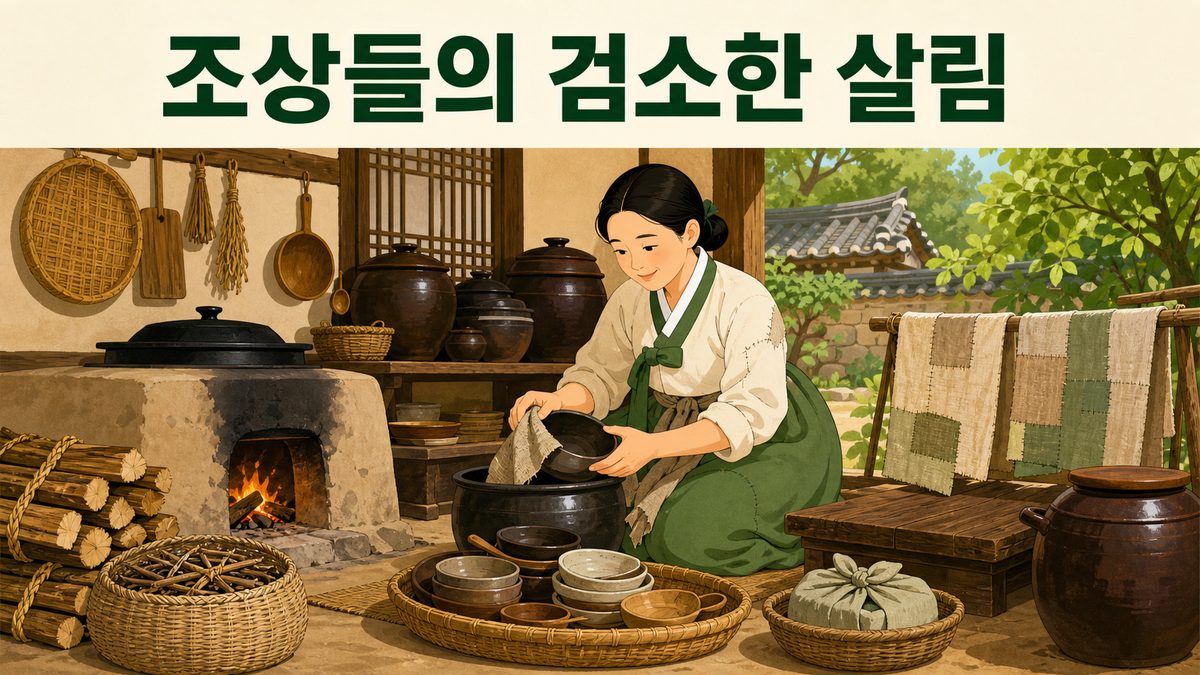 우리 조상들의 검소한 살림살이