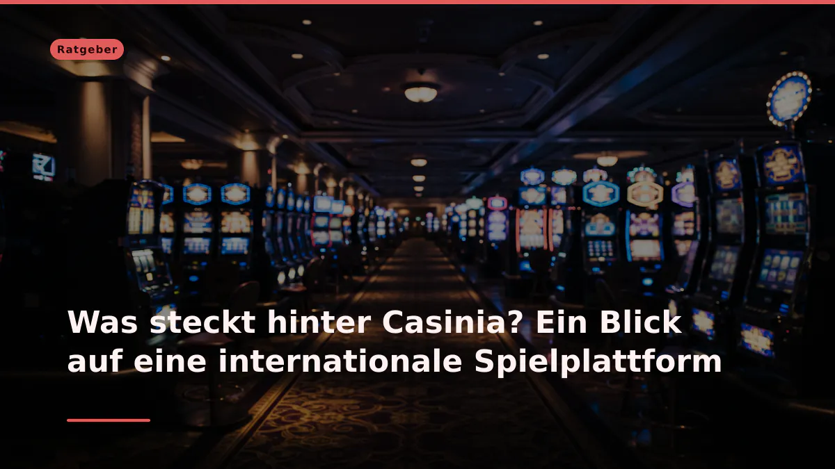 Was steckt hinter Casinia? Ein Blick auf eine internationale Spielplattform