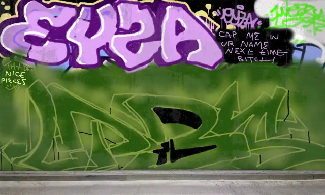 Graffiti artwork by eyza