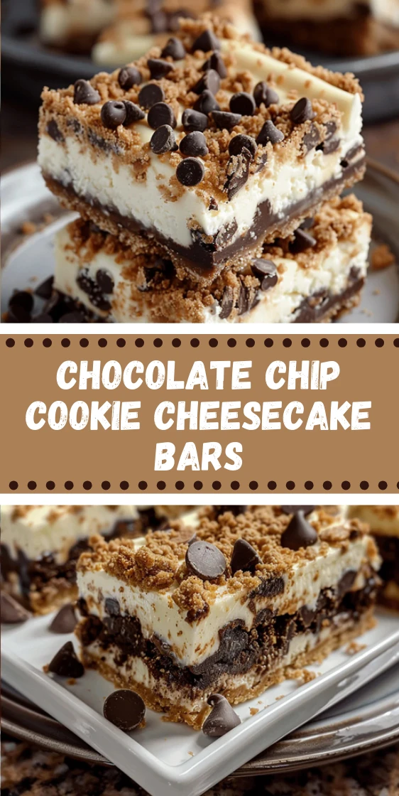 Chocolate Chip Cookie Cheesecake Bars You Need to Try