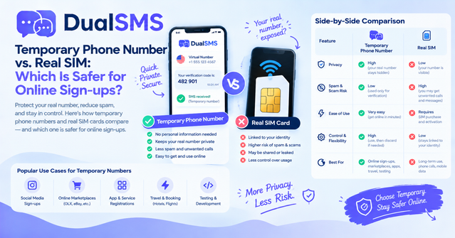 Temporary Number vs Real SIM: Which Is Safer?