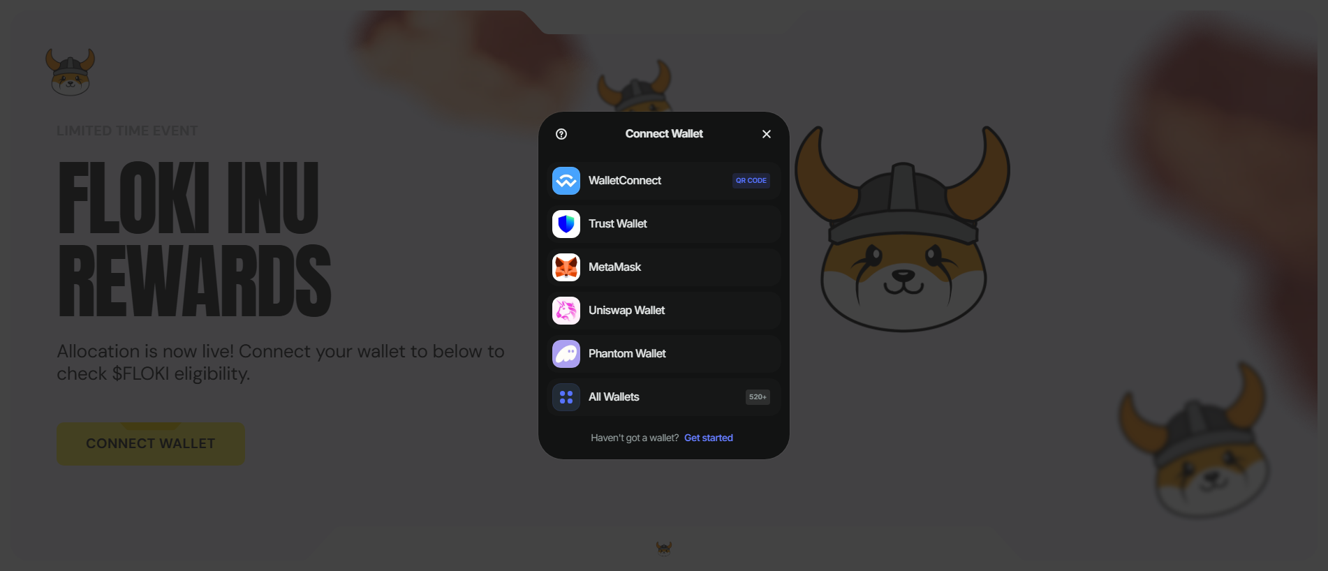 Stored capture of claiming-floki.app