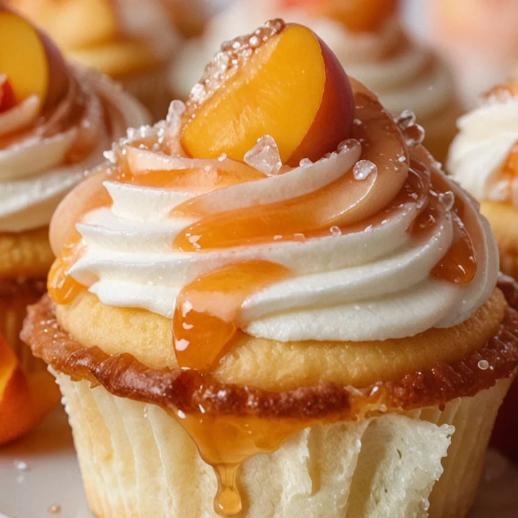 Honey Peach Cream Cheese Cupcakes Recipe