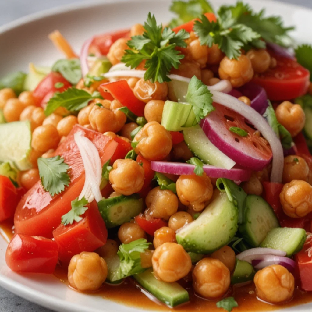 Flavor-Packed Crunchy Thai Chickpea Salad