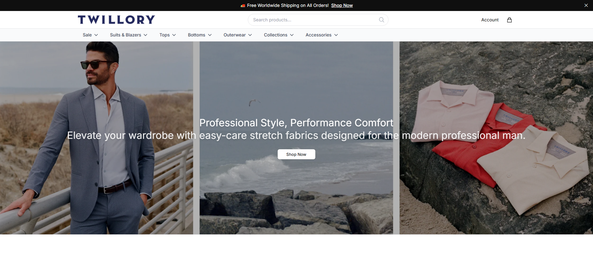 Stored capture of altosartorial.shop