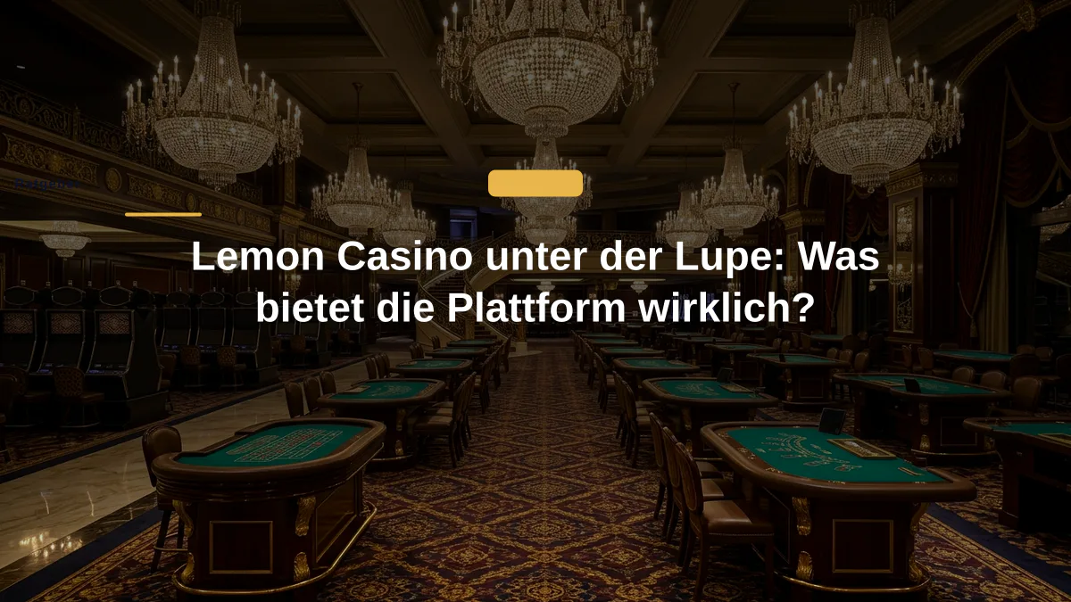 Lemon Casino unter der Lupe: Was bietet die Plattform wirklich?