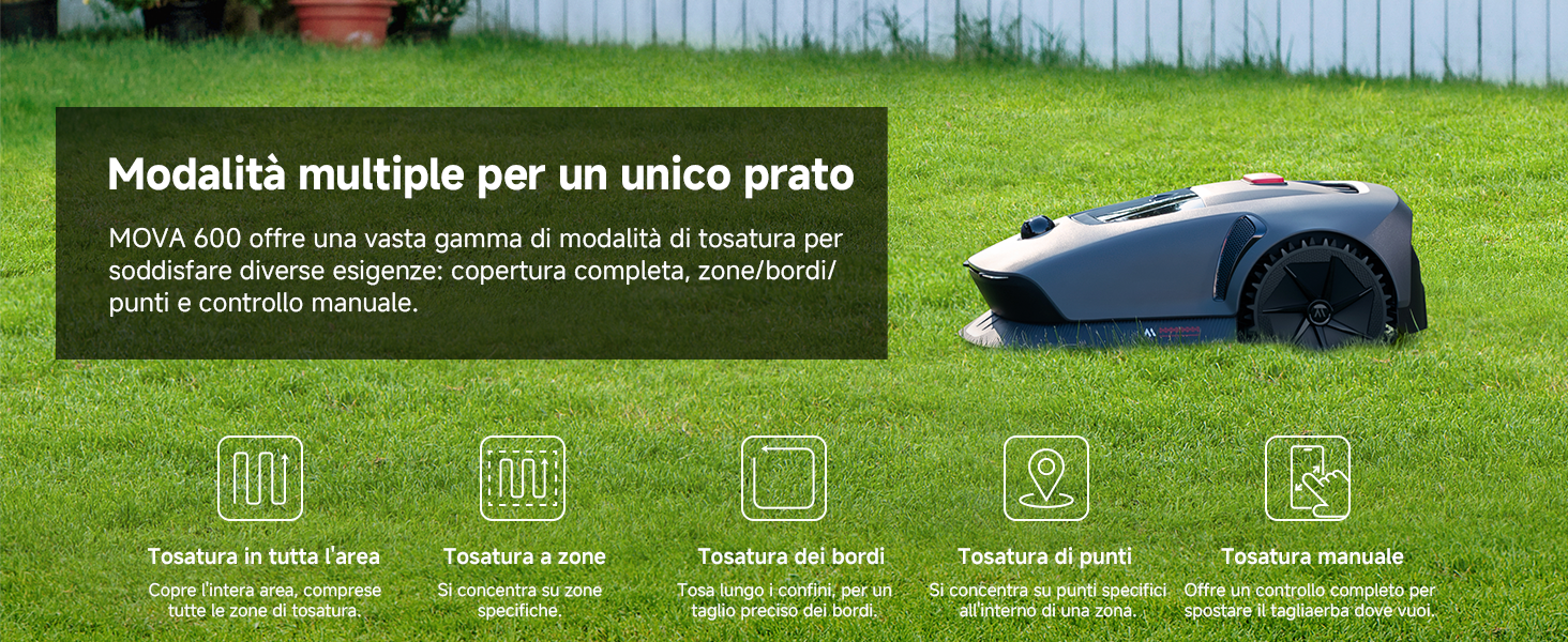 6 Mowing Modes