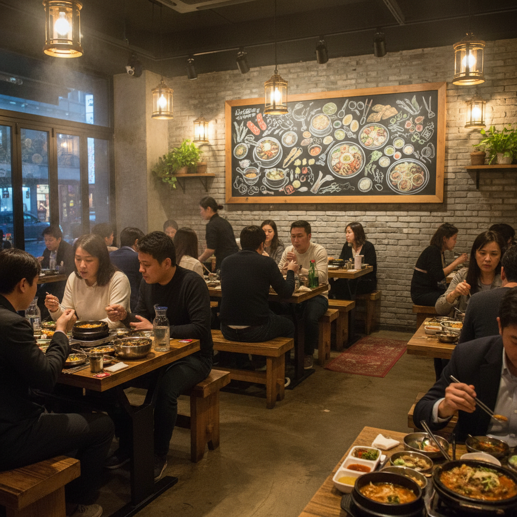 옥천 붕어집 식당 외부 전경 및 주차장