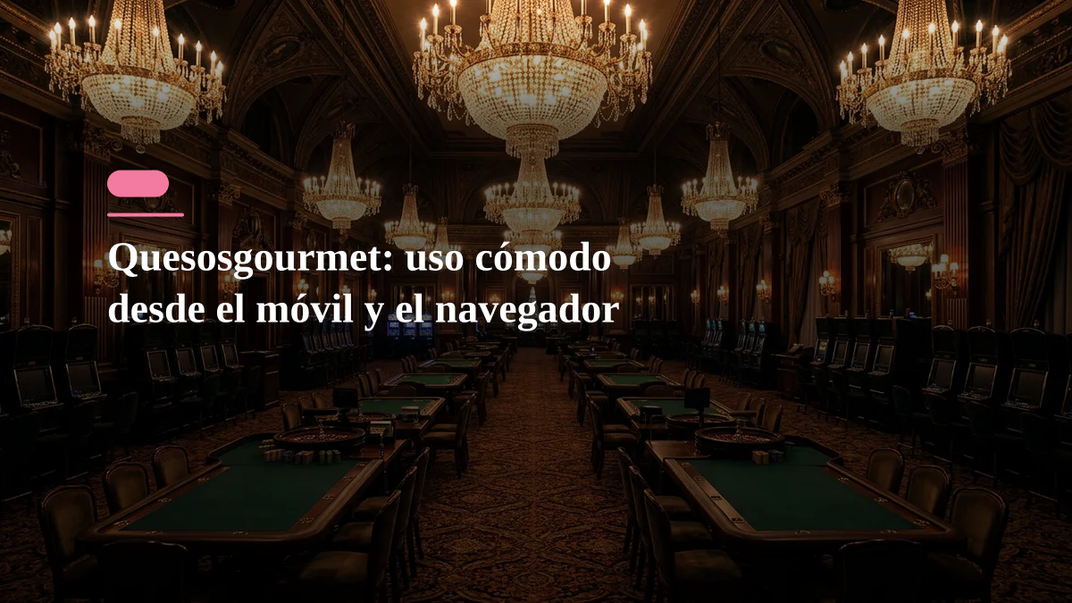 Quesosgourmet: uso cómodo desde el móvil y el navegador