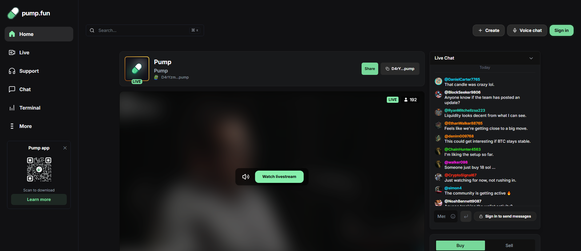 Stored capture of pumpfunlivestream.xyz