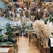 Pottery Painting Materials and Studio Tables at Clayful Cafe