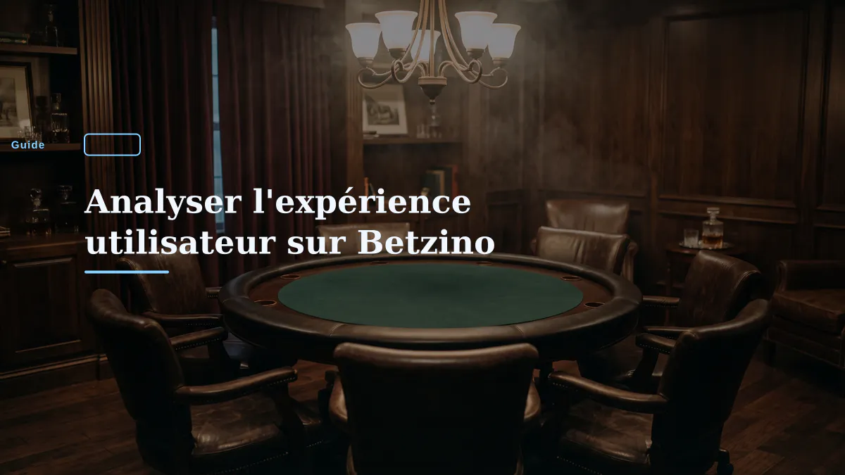 Analyser l'expérience utilisateur sur Betzino
