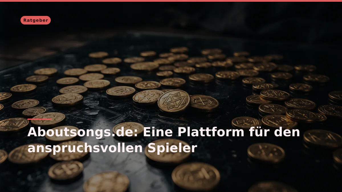 Aboutsongs.de: Eine Plattform für den anspruchsvollen Spieler