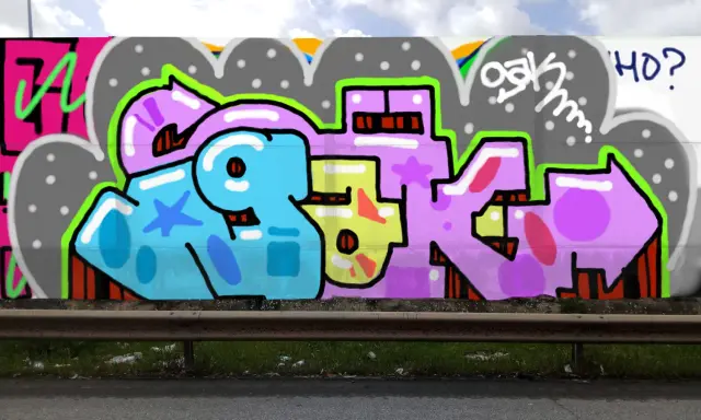 Graffiti artwork by Bab