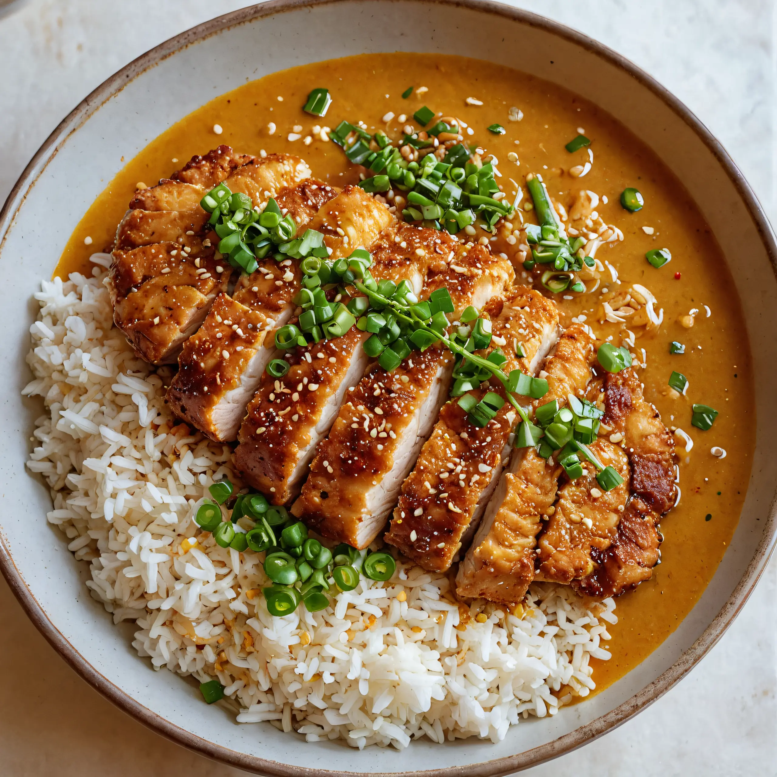 Crispy Chicken Katsu Curry Dish