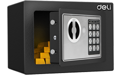 Deli digital safe box Malaysia for office and home security with electronic keypad lock