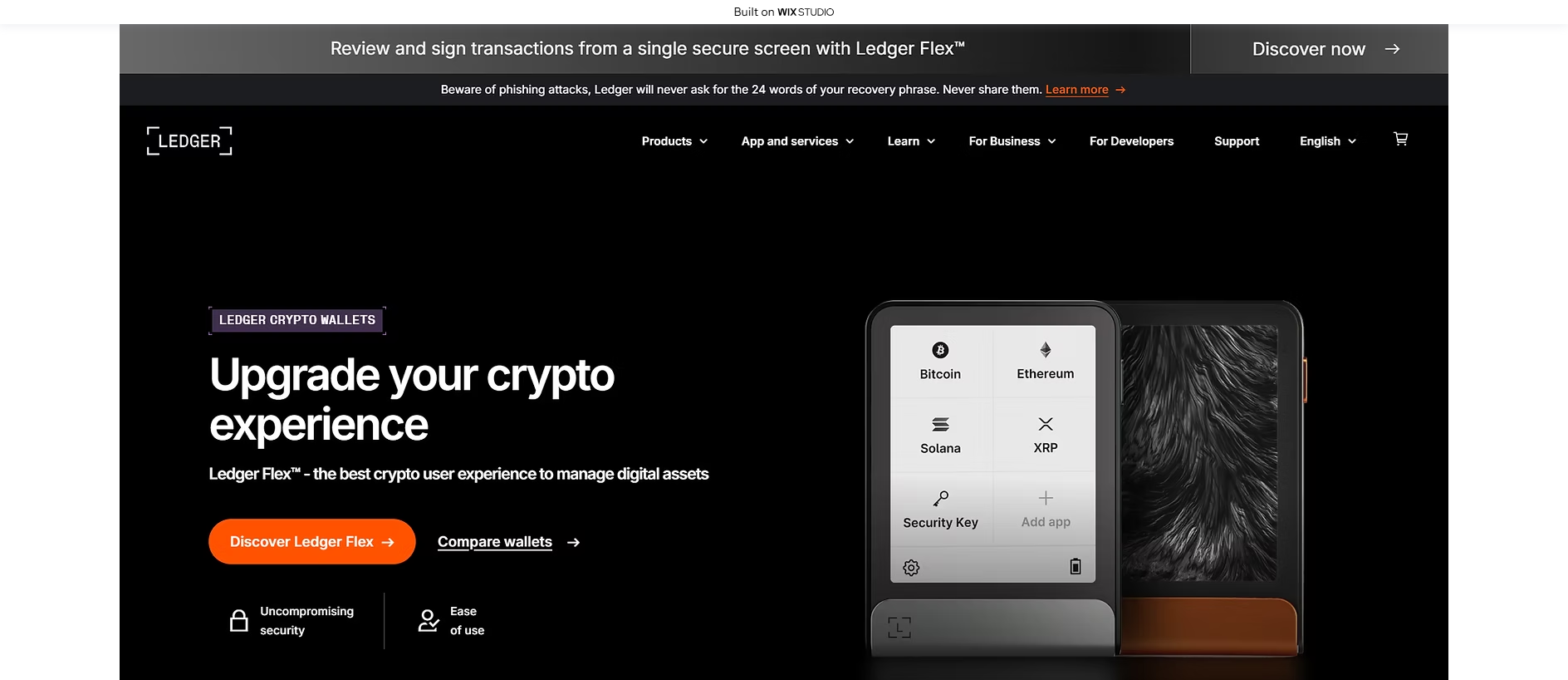 Screenshot of begin-appstart.wixstudio.com