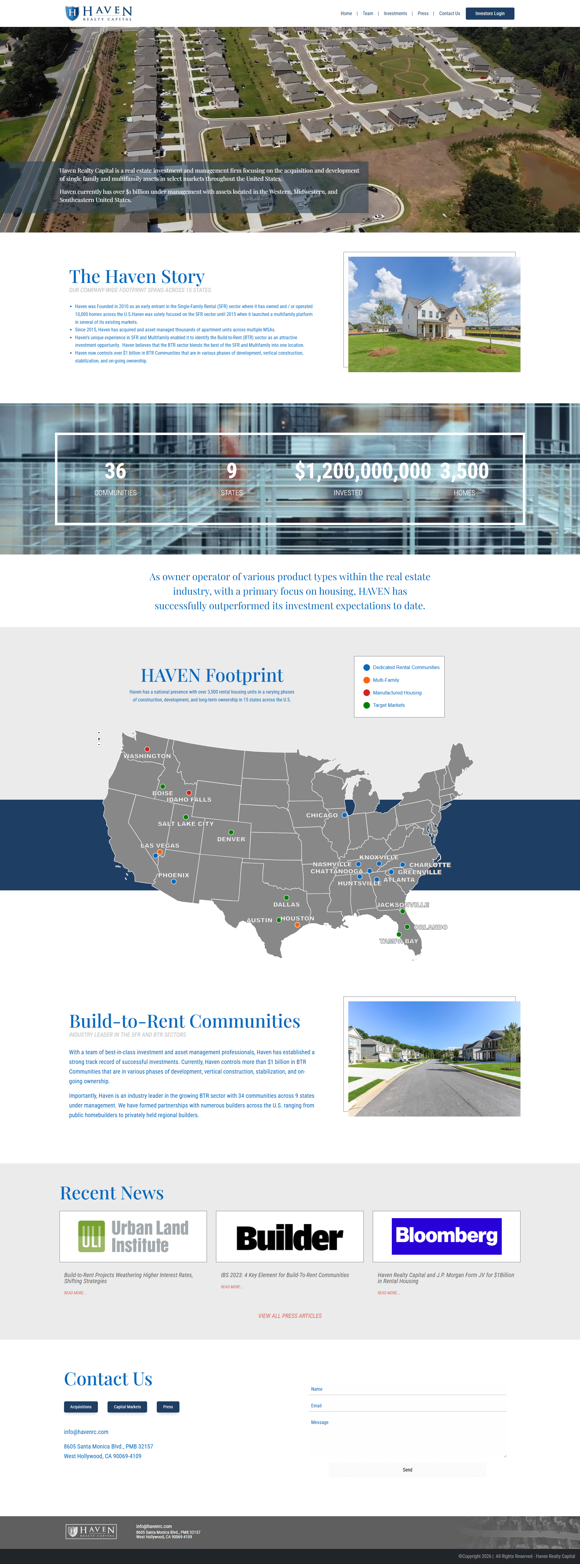 Haven Realty Capital - Investment Portfolio