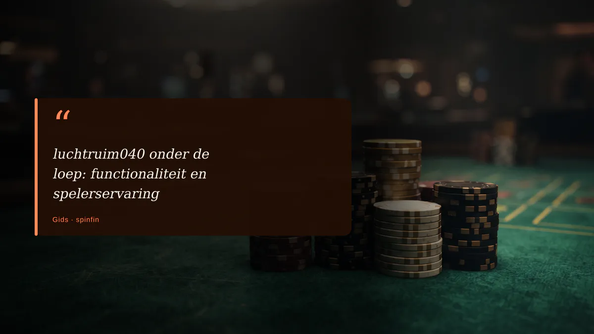luchtruim040 onder de loep: functionaliteit en spelerservaring