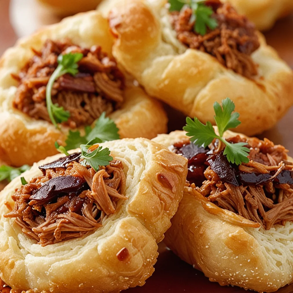 Pulled Pork Pastry Puffs
