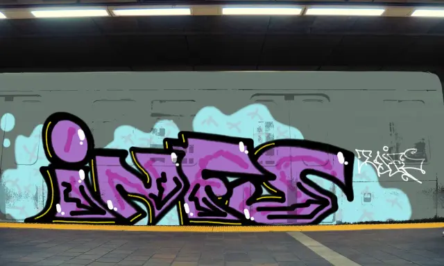 Graffiti artwork by infu