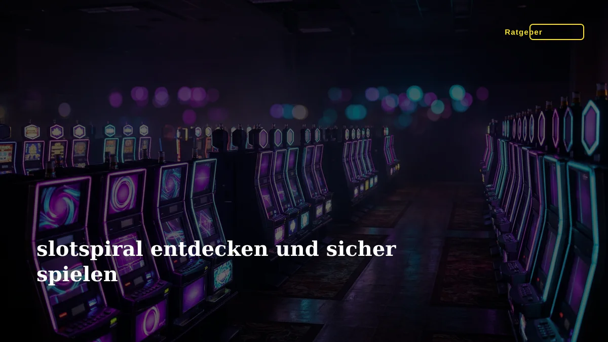 slotspiral entdecken und sicher spielen
