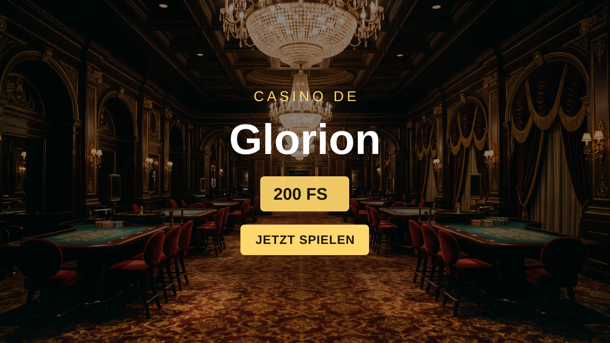 Glorion Casino — Willkommensbonus 100% bis €750 + 200 FS, Zahlungen: Visa, Mastercard, Skrill, Neteller, Sofort