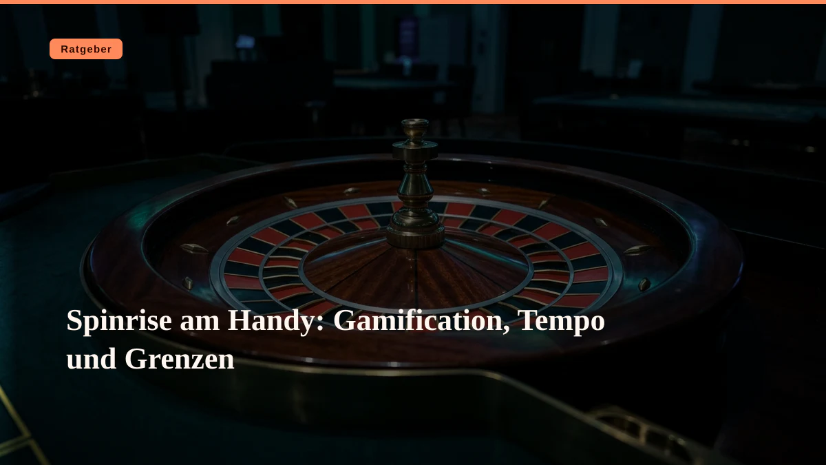 Spinrise am Handy: Gamification, Tempo und Grenzen