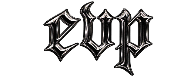Polished Chrome Gothic EVP Logo