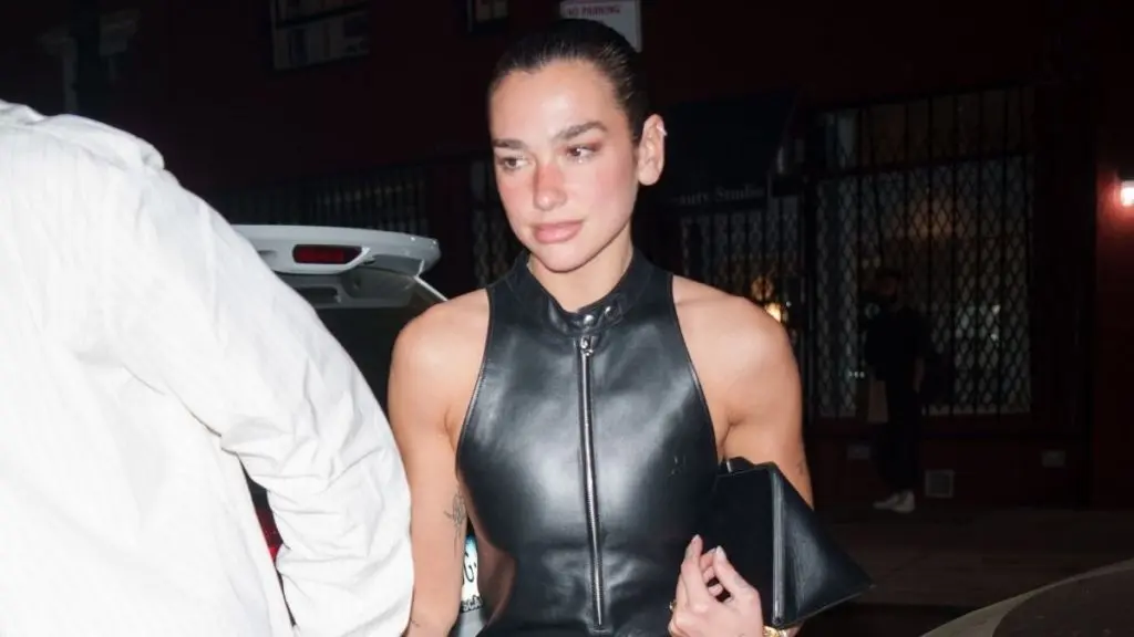 Dua Lipa Elevates Fashion with Edgy Leather Corset in Milan