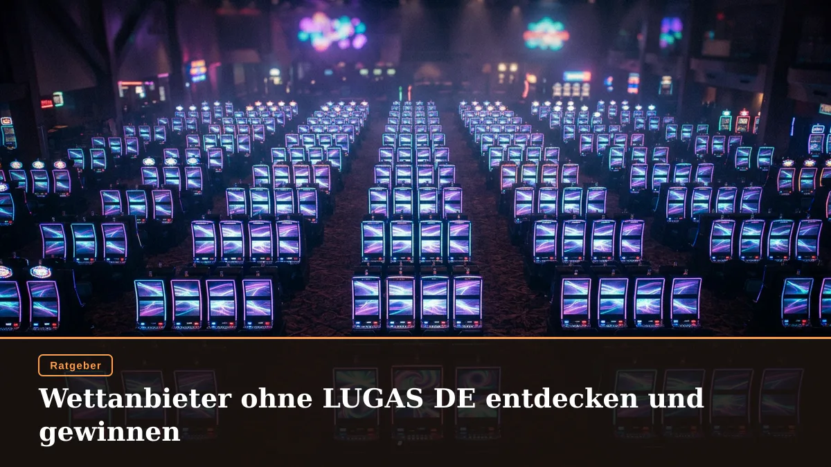 Wettanbieter ohne LUGAS DE entdecken und gewinnen