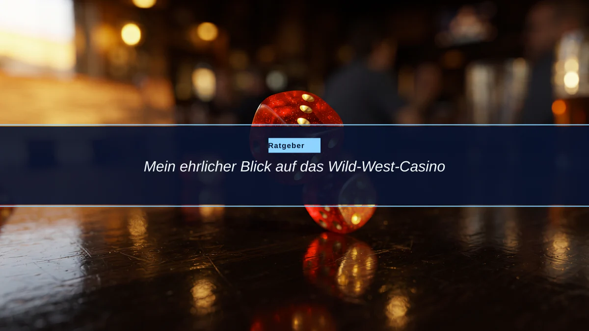 Mein ehrlicher Blick auf das Wild-West-Casino