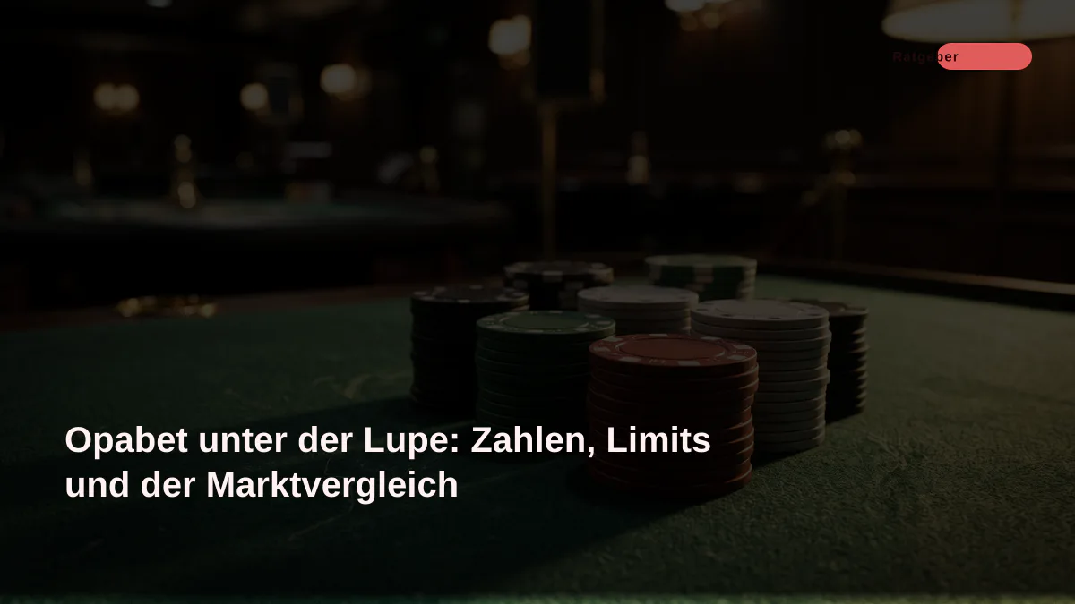 Opabet unter der Lupe: Zahlen, Limits und der Marktvergleich