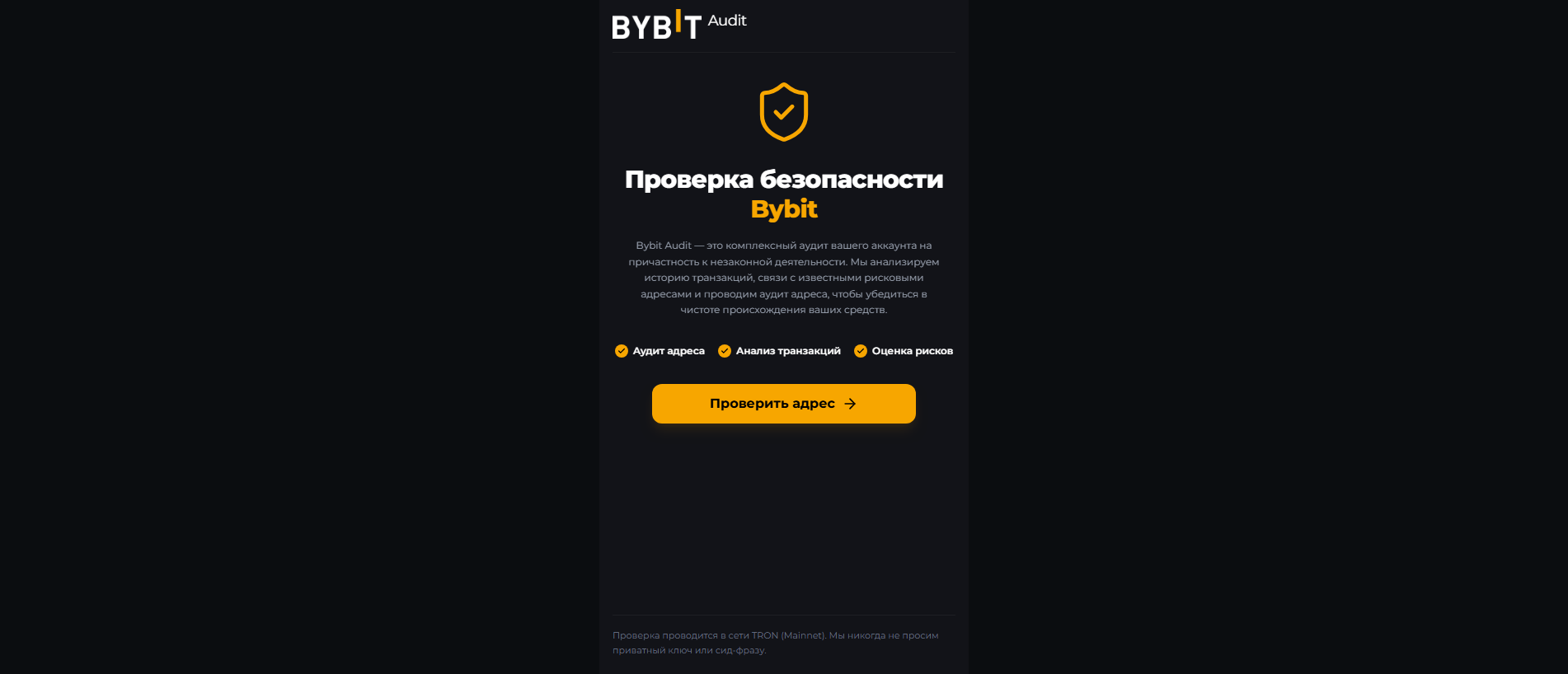 Stored capture of p2pbybit-audit.com