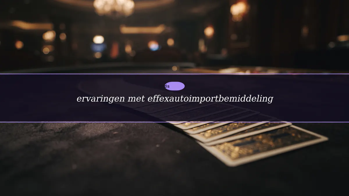 ervaringen met effexautoimportbemiddeling