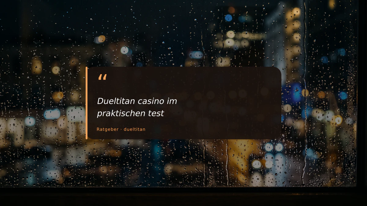Dueltitan casino im praktischen test