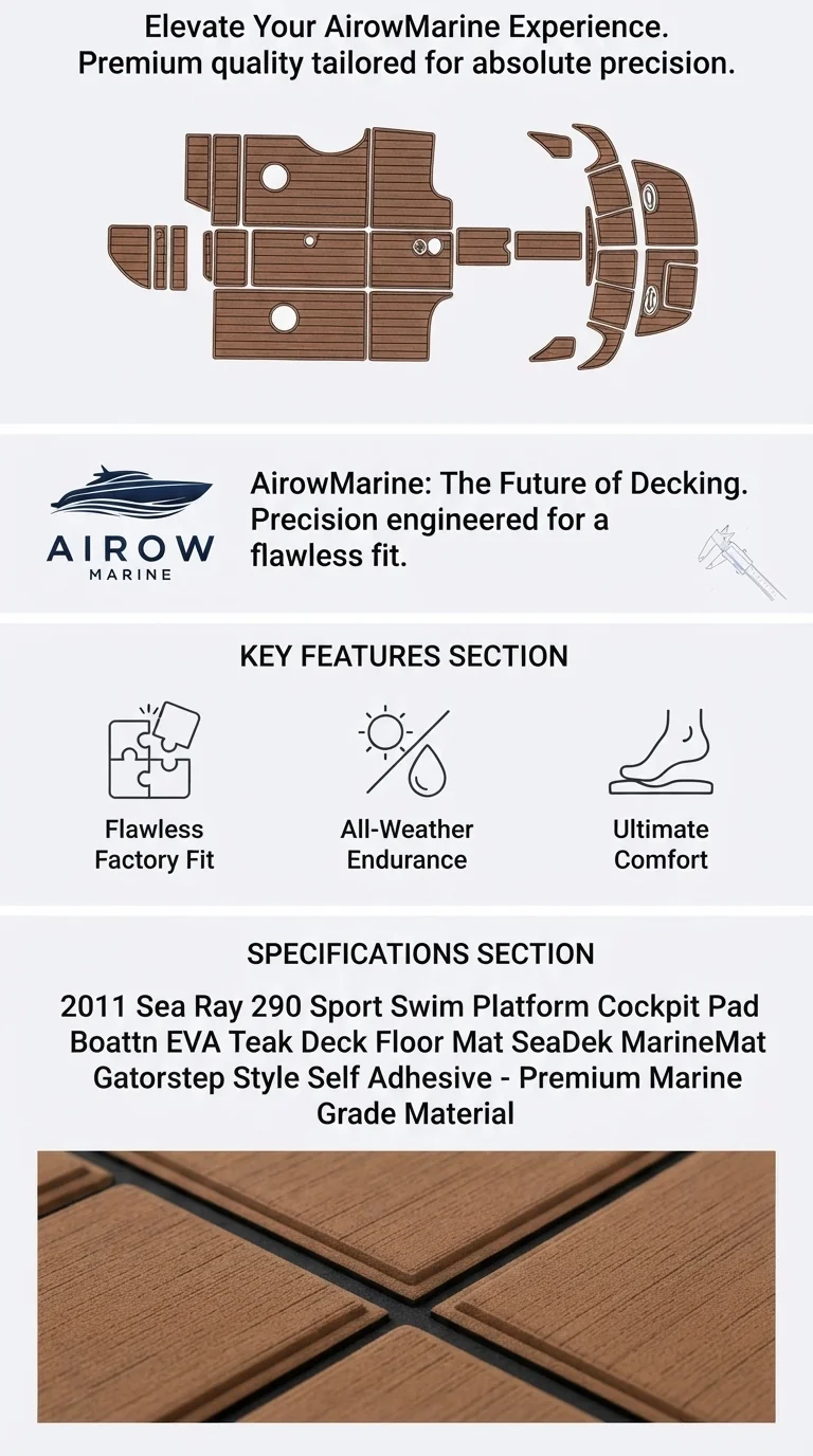 2011-sea-ray-290-sport-swim-platform-cockpit-eva-foam-teak-deck-mat detail