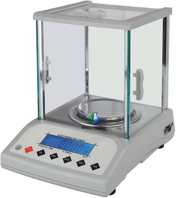 Digital analytical balance 0.001g draft shield chemistry research lab India supplier