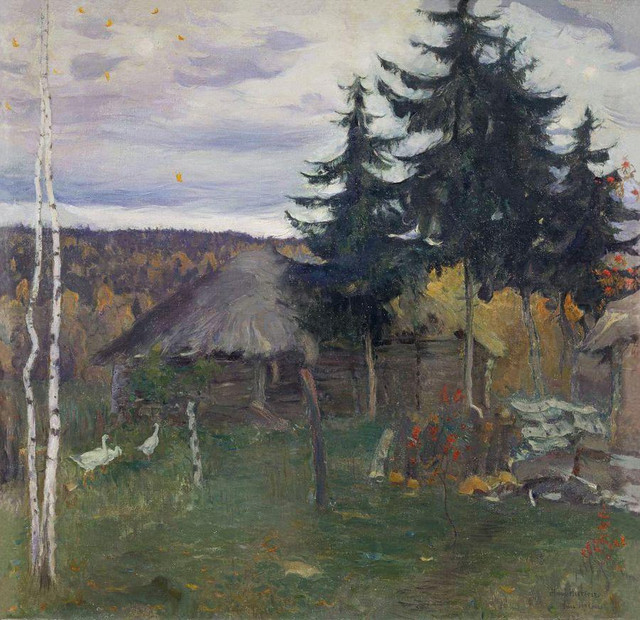 Осень в деревне 1942