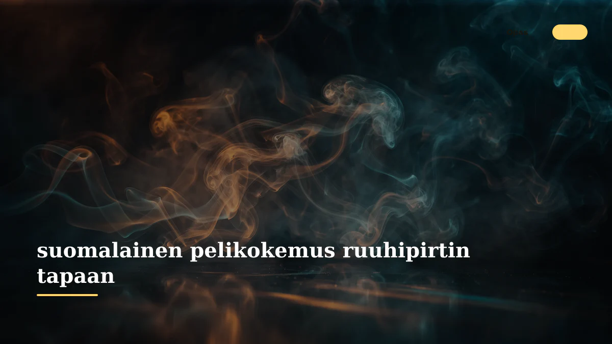 suomalainen pelikokemus ruuhipirtin tapaan